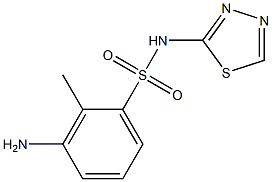 3-amino-2-methyl-N-(1,3,4-thiadiazol-2-yl)benzene-1-sulfonamide