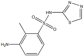  3-amino-2-methyl-N-(1,3,4-thiadiazol-2-yl)benzene-1-sulfonamide