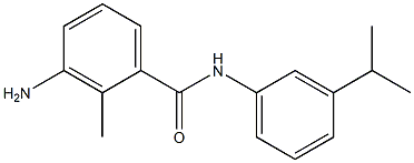 3-amino-2-methyl-N-[3-(propan-2-yl)phenyl]benzamide Struktur