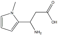 3-amino-3-(1-methyl-1H-pyrrol-2-yl)propanoic acid,,结构式