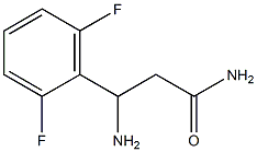 3-amino-3-(2,6-difluorophenyl)propanamide Structure