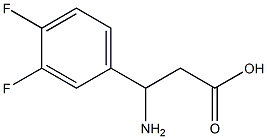 3-amino-3-(3,4-difluorophenyl)propanoic acid Structure