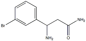 3-amino-3-(3-bromophenyl)propanamide Structure