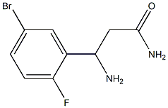 3-amino-3-(5-bromo-2-fluorophenyl)propanamide