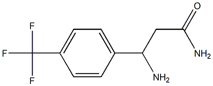 3-amino-3-[4-(trifluoromethyl)phenyl]propanamide,,结构式