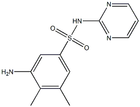 3-amino-4,5-dimethyl-N-(pyrimidin-2-yl)benzene-1-sulfonamide Structure