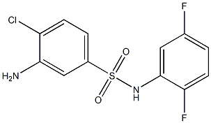 3-amino-4-chloro-N-(2,5-difluorophenyl)benzene-1-sulfonamide Struktur