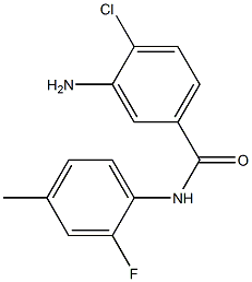 3-amino-4-chloro-N-(2-fluoro-4-methylphenyl)benzamide 结构式