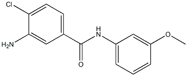 3-amino-4-chloro-N-(3-methoxyphenyl)benzamide 化学構造式