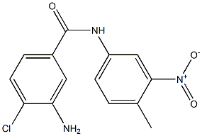 3-amino-4-chloro-N-(4-methyl-3-nitrophenyl)benzamide Struktur