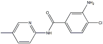 3-amino-4-chloro-N-(5-methylpyridin-2-yl)benzamide 结构式