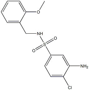 3-amino-4-chloro-N-[(2-methoxyphenyl)methyl]benzene-1-sulfonamide Structure
