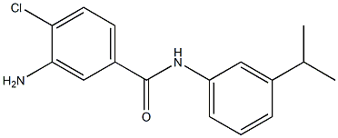 3-amino-4-chloro-N-[3-(propan-2-yl)phenyl]benzamide 结构式