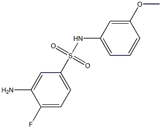 3-amino-4-fluoro-N-(3-methoxyphenyl)benzene-1-sulfonamide Structure