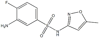 3-amino-4-fluoro-N-(5-methyl-1,2-oxazol-3-yl)benzene-1-sulfonamide