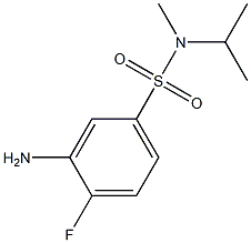 3-amino-4-fluoro-N-methyl-N-(propan-2-yl)benzene-1-sulfonamide|