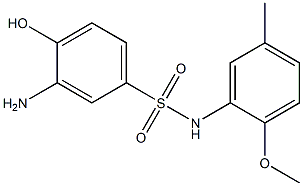 3-amino-4-hydroxy-N-(2-methoxy-5-methylphenyl)benzene-1-sulfonamide