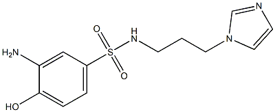  3-amino-4-hydroxy-N-[3-(1H-imidazol-1-yl)propyl]benzene-1-sulfonamide