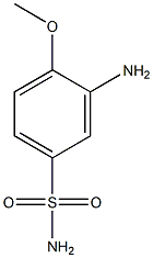 3-amino-4-methoxybenzene-1-sulfonamide,,结构式