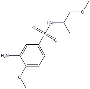 3-amino-4-methoxy-N-(1-methoxypropan-2-yl)benzene-1-sulfonamide Structure