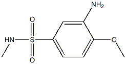 3-amino-4-methoxy-N-methylbenzene-1-sulfonamide,,结构式