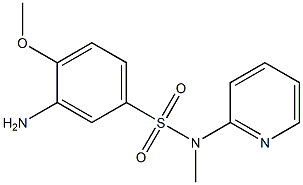 3-amino-4-methoxy-N-methyl-N-(pyridin-2-yl)benzene-1-sulfonamide Structure