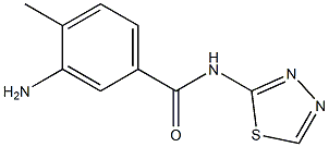 3-amino-4-methyl-N-(1,3,4-thiadiazol-2-yl)benzamide 结构式