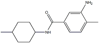 3-amino-4-methyl-N-(4-methylcyclohexyl)benzamide 化学構造式