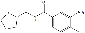 3-amino-4-methyl-N-(tetrahydrofuran-2-ylmethyl)benzamide,,结构式