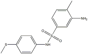 3-amino-4-methyl-N-[4-(methylsulfanyl)phenyl]benzene-1-sulfonamide