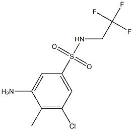 3-amino-5-chloro-4-methyl-N-(2,2,2-trifluoroethyl)benzene-1-sulfonamide Structure