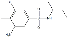 3-amino-5-chloro-4-methyl-N-(pentan-3-yl)benzene-1-sulfonamide