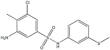 3-amino-5-chloro-4-methyl-N-[3-(methylsulfanyl)phenyl]benzene-1-sulfonamide