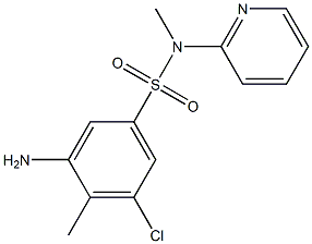 3-amino-5-chloro-N,4-dimethyl-N-(pyridin-2-yl)benzene-1-sulfonamide|