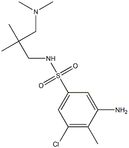 3-amino-5-chloro-N-{2-[(dimethylamino)methyl]-2-methylpropyl}-4-methylbenzene-1-sulfonamide