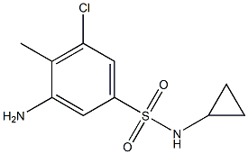 3-amino-5-chloro-N-cyclopropyl-4-methylbenzene-1-sulfonamide