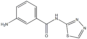 3-amino-N-(1,3,4-thiadiazol-2-yl)benzamide,,结构式
