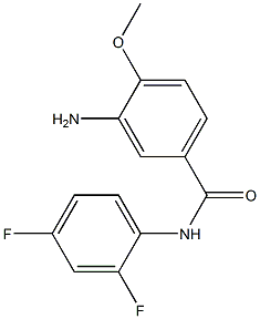 3-amino-N-(2,4-difluorophenyl)-4-methoxybenzamide 结构式