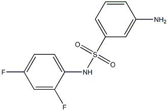 3-amino-N-(2,4-difluorophenyl)benzenesulfonamide Structure