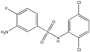 3-amino-N-(2,5-dichlorophenyl)-4-fluorobenzene-1-sulfonamide Structure