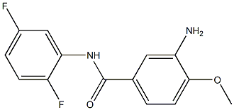 3-amino-N-(2,5-difluorophenyl)-4-methoxybenzamide,,结构式