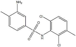 3-amino-N-(2,6-dichloro-3-methylphenyl)-4-methylbenzene-1-sulfonamide 结构式