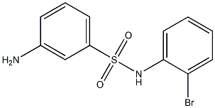 3-amino-N-(2-bromophenyl)benzenesulfonamide Struktur
