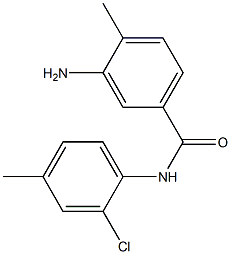 3-amino-N-(2-chloro-4-methylphenyl)-4-methylbenzamide 结构式