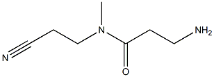 3-amino-N-(2-cyanoethyl)-N-methylpropanamide,,结构式