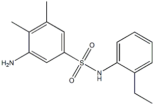 3-amino-N-(2-ethylphenyl)-4,5-dimethylbenzene-1-sulfonamide 结构式
