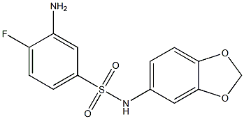 3-amino-N-(2H-1,3-benzodioxol-5-yl)-4-fluorobenzene-1-sulfonamide