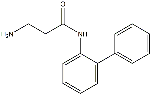 3-amino-N-(2-phenylphenyl)propanamide Struktur