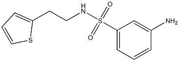 3-amino-N-(2-thien-2-ylethyl)benzenesulfonamide,,结构式