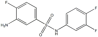 3-amino-N-(3,4-difluorophenyl)-4-fluorobenzene-1-sulfonamide